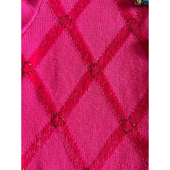 Jack B Quick Artsy Fun Purse Theme Cardigan/jacked Size M - Picture 6 of 9
